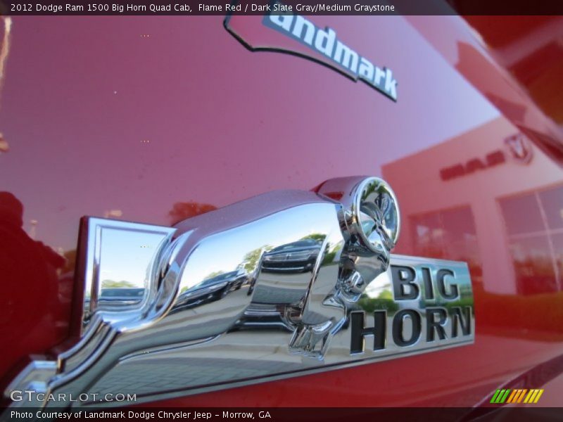 Flame Red / Dark Slate Gray/Medium Graystone 2012 Dodge Ram 1500 Big Horn Quad Cab