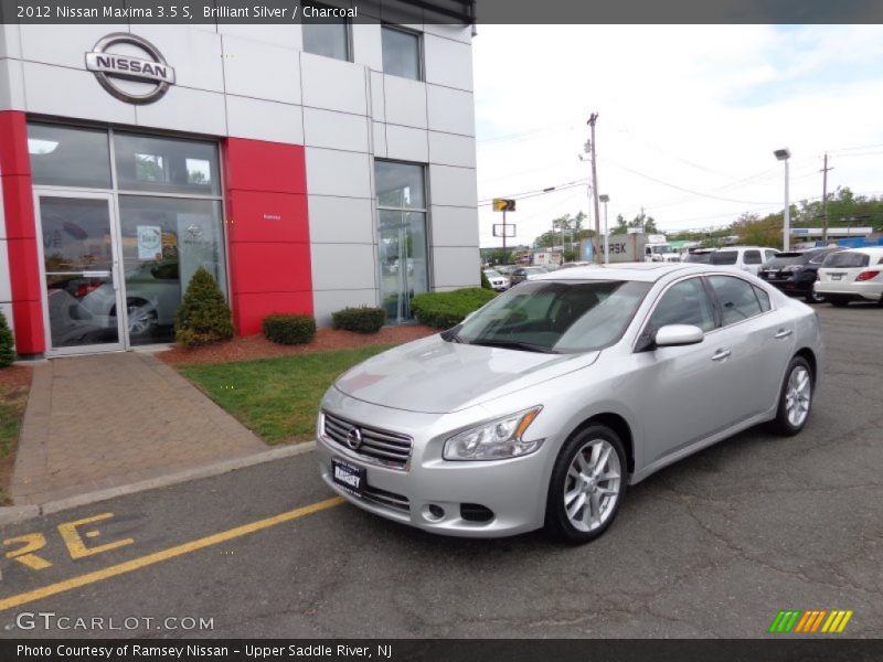 Brilliant Silver / Charcoal 2012 Nissan Maxima 3.5 S