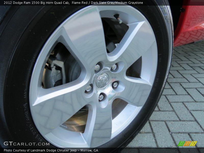 Flame Red / Dark Slate Gray/Medium Graystone 2012 Dodge Ram 1500 Big Horn Quad Cab