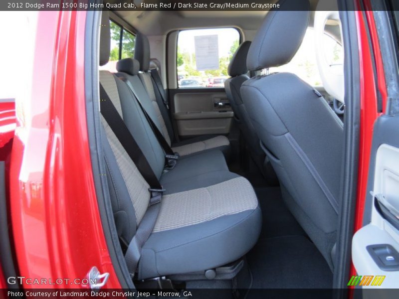 Flame Red / Dark Slate Gray/Medium Graystone 2012 Dodge Ram 1500 Big Horn Quad Cab