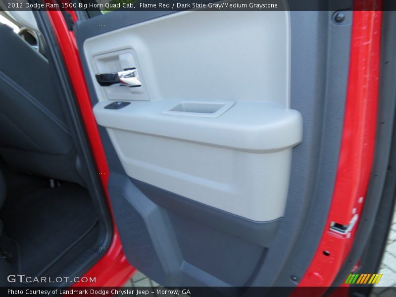 Flame Red / Dark Slate Gray/Medium Graystone 2012 Dodge Ram 1500 Big Horn Quad Cab