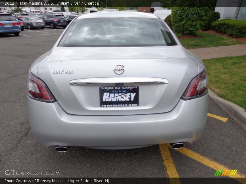 Brilliant Silver / Charcoal 2012 Nissan Maxima 3.5 S