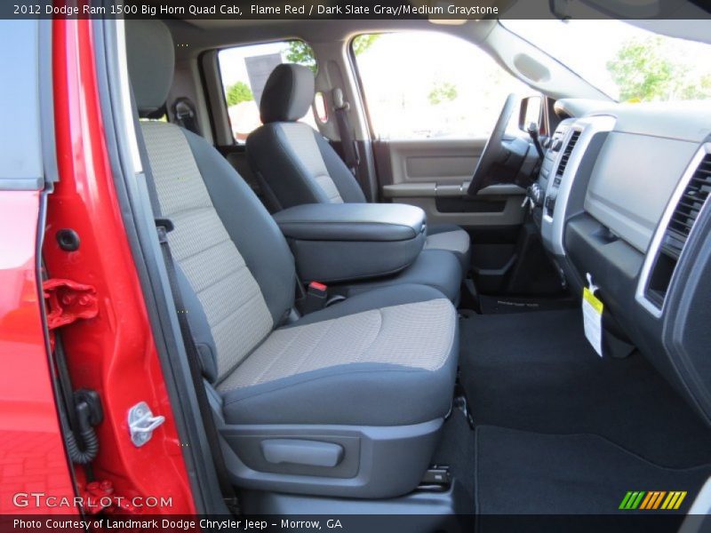 Flame Red / Dark Slate Gray/Medium Graystone 2012 Dodge Ram 1500 Big Horn Quad Cab