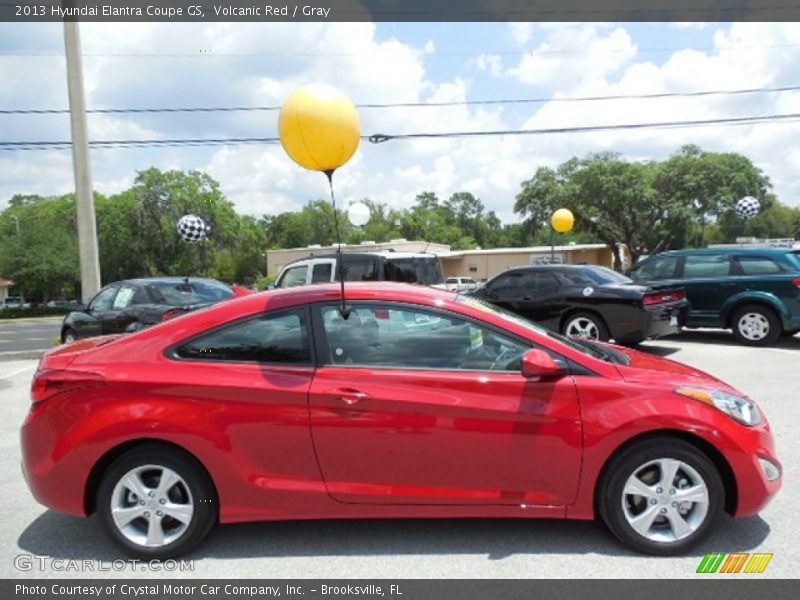 Volcanic Red / Gray 2013 Hyundai Elantra Coupe GS