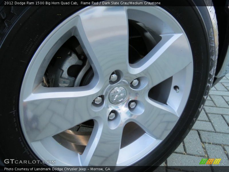 Flame Red / Dark Slate Gray/Medium Graystone 2012 Dodge Ram 1500 Big Horn Quad Cab