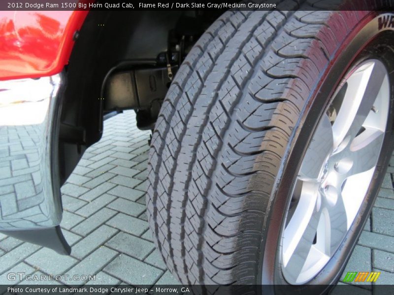 Flame Red / Dark Slate Gray/Medium Graystone 2012 Dodge Ram 1500 Big Horn Quad Cab