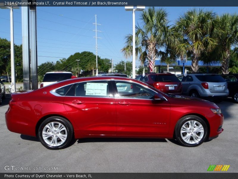 Crystal Red Tintcoat / Jet Black/Brownstone 2014 Chevrolet Impala LT