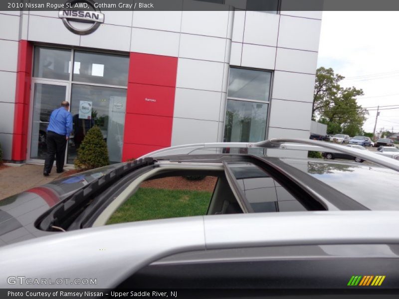 Gotham Gray / Black 2010 Nissan Rogue SL AWD