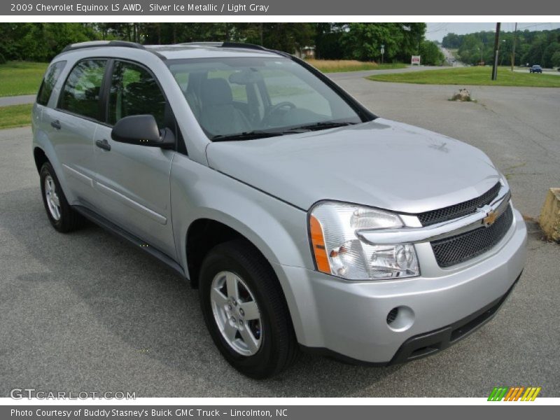 Silver Ice Metallic / Light Gray 2009 Chevrolet Equinox LS AWD