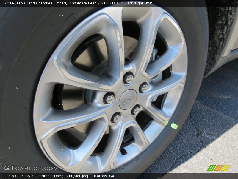 Cashmere Pearl / New Zealand Black/Light Frost 2014 Jeep Grand Cherokee Limited