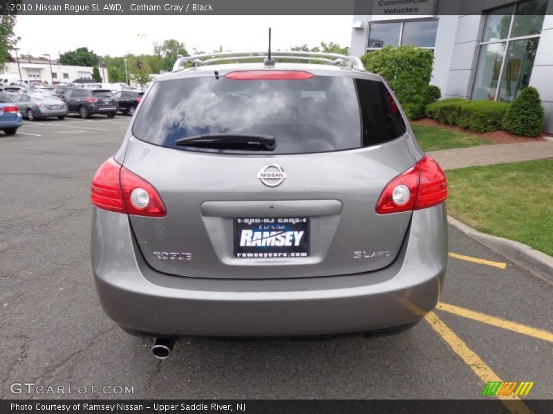 Gotham Gray / Black 2010 Nissan Rogue SL AWD