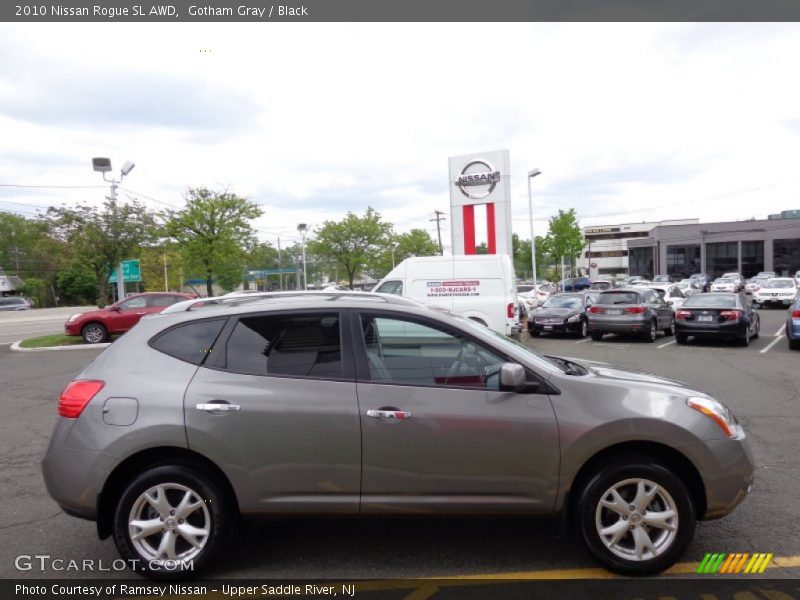 Gotham Gray / Black 2010 Nissan Rogue SL AWD