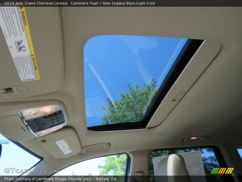 Cashmere Pearl / New Zealand Black/Light Frost 2014 Jeep Grand Cherokee Limited