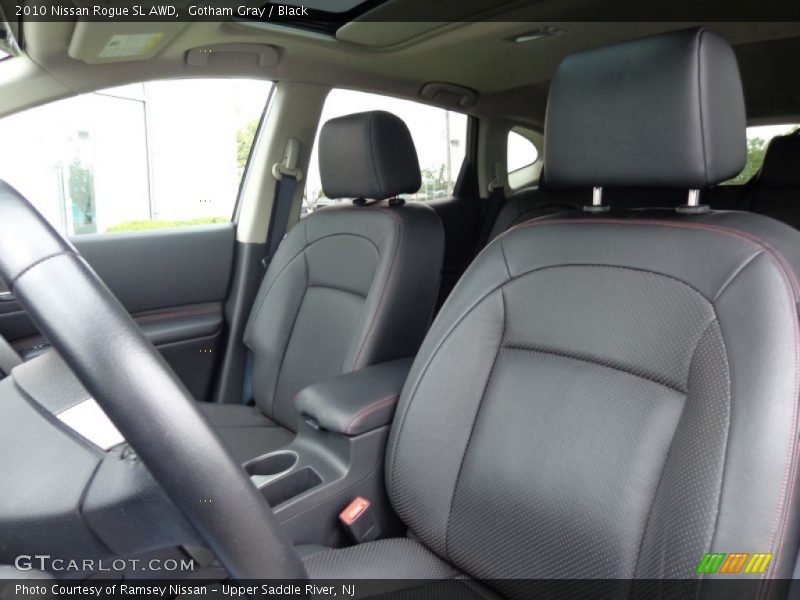 Gotham Gray / Black 2010 Nissan Rogue SL AWD
