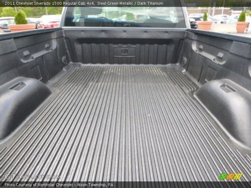 Steel Green Metallic / Dark Titanium 2011 Chevrolet Silverado 1500 Regular Cab 4x4