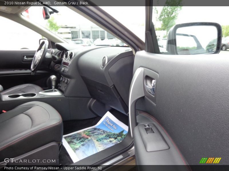 Gotham Gray / Black 2010 Nissan Rogue SL AWD