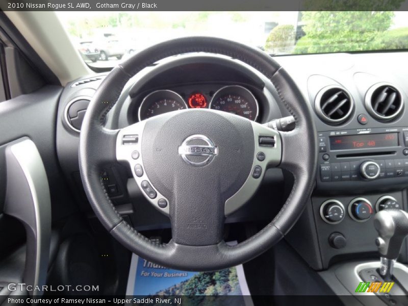 Gotham Gray / Black 2010 Nissan Rogue SL AWD