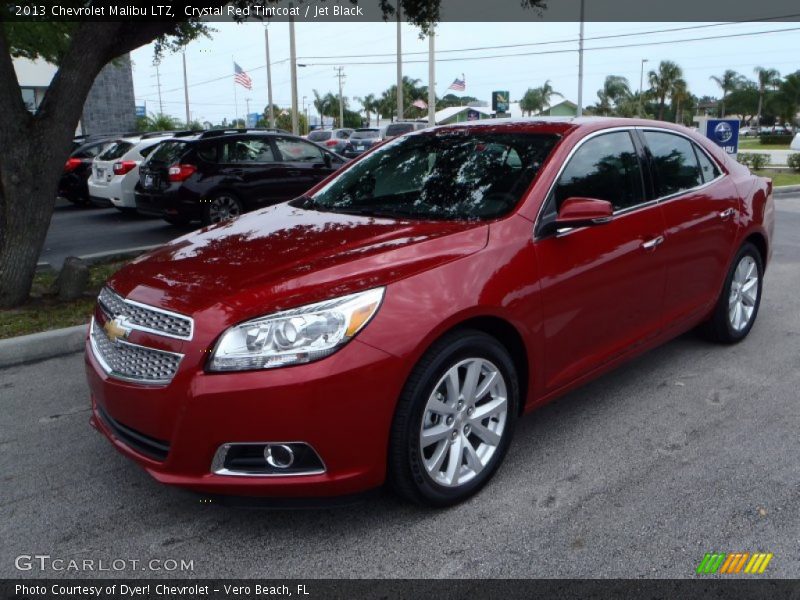 Crystal Red Tintcoat / Jet Black 2013 Chevrolet Malibu LTZ