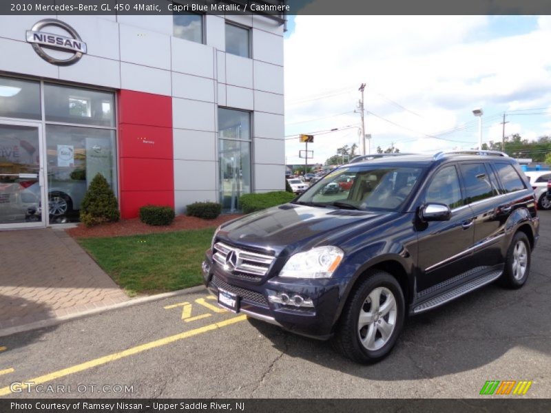 Capri Blue Metallic / Cashmere 2010 Mercedes-Benz GL 450 4Matic