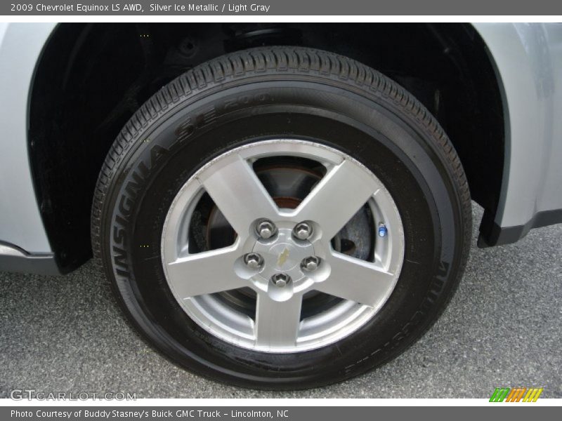 Silver Ice Metallic / Light Gray 2009 Chevrolet Equinox LS AWD