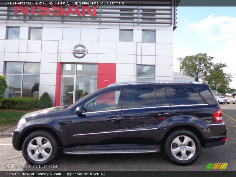 Capri Blue Metallic / Cashmere 2010 Mercedes-Benz GL 450 4Matic