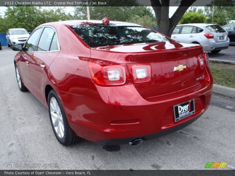 Crystal Red Tintcoat / Jet Black 2013 Chevrolet Malibu LTZ