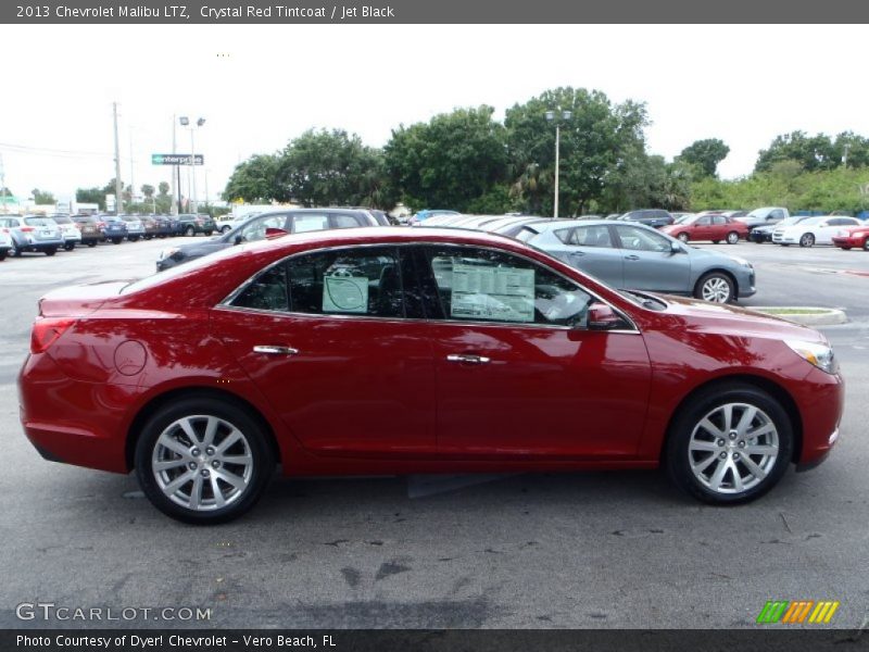Crystal Red Tintcoat / Jet Black 2013 Chevrolet Malibu LTZ