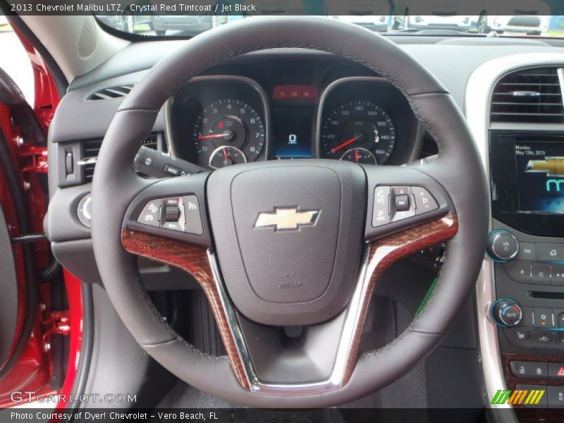 Crystal Red Tintcoat / Jet Black 2013 Chevrolet Malibu LTZ