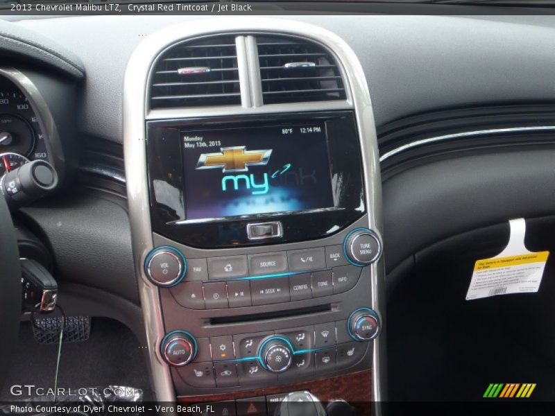 Crystal Red Tintcoat / Jet Black 2013 Chevrolet Malibu LTZ