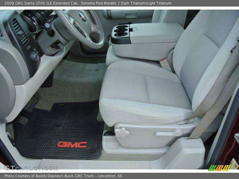 Sonoma Red Metallic / Dark Titanium/Light Titanium 2009 GMC Sierra 1500 SLE Extended Cab