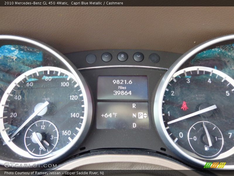 Capri Blue Metallic / Cashmere 2010 Mercedes-Benz GL 450 4Matic