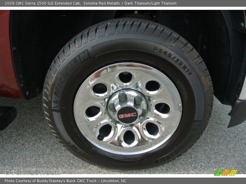Sonoma Red Metallic / Dark Titanium/Light Titanium 2009 GMC Sierra 1500 SLE Extended Cab
