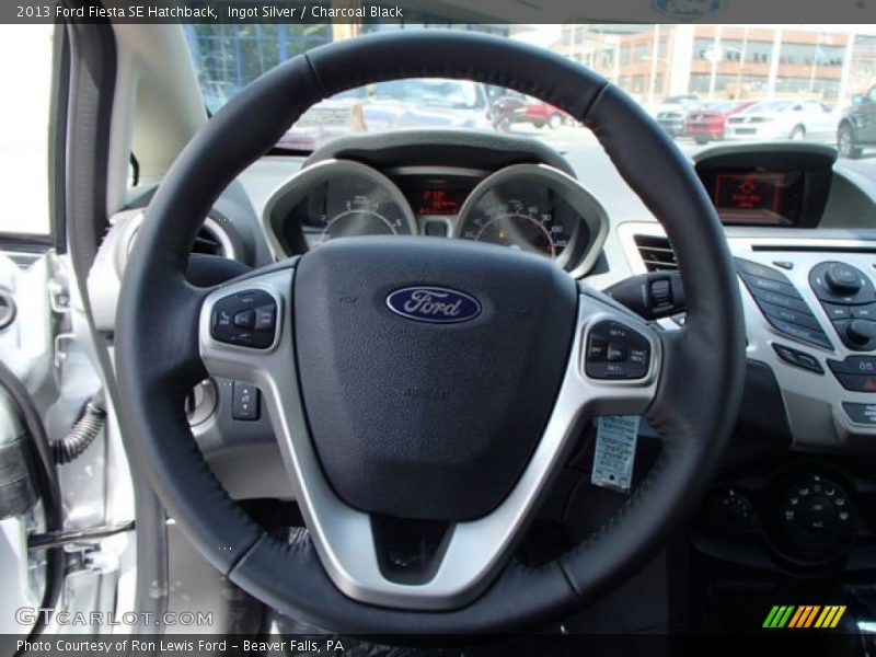 Ingot Silver / Charcoal Black 2013 Ford Fiesta SE Hatchback