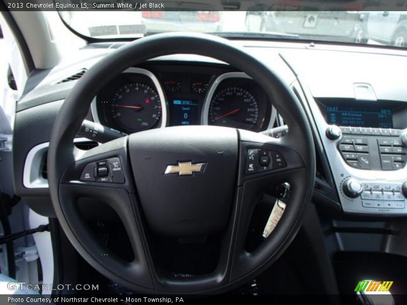 Summit White / Jet Black 2013 Chevrolet Equinox LS