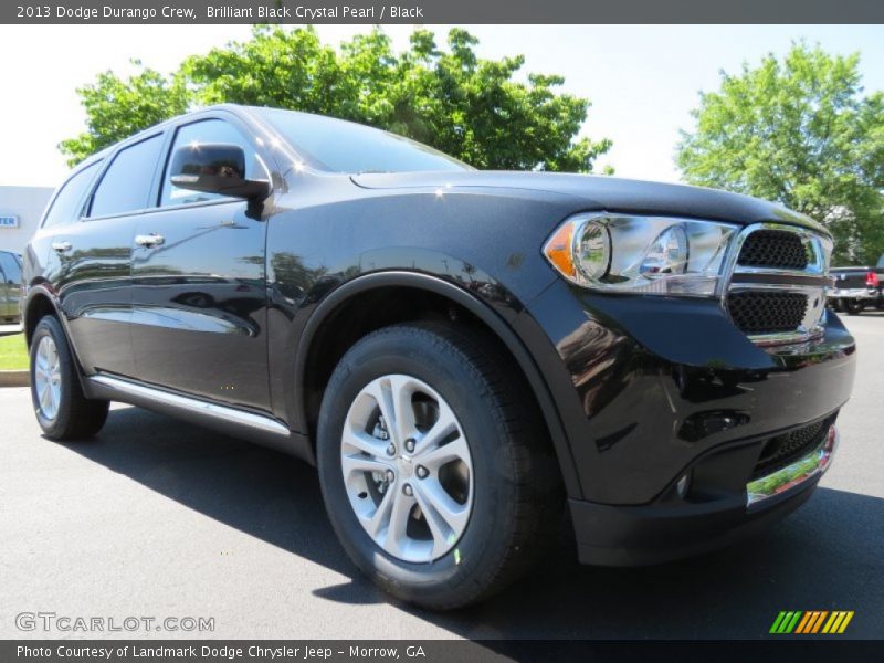 Brilliant Black Crystal Pearl / Black 2013 Dodge Durango Crew