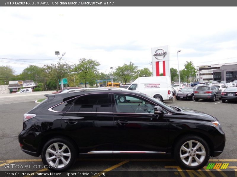 Obsidian Black / Black/Brown Walnut 2010 Lexus RX 350 AWD