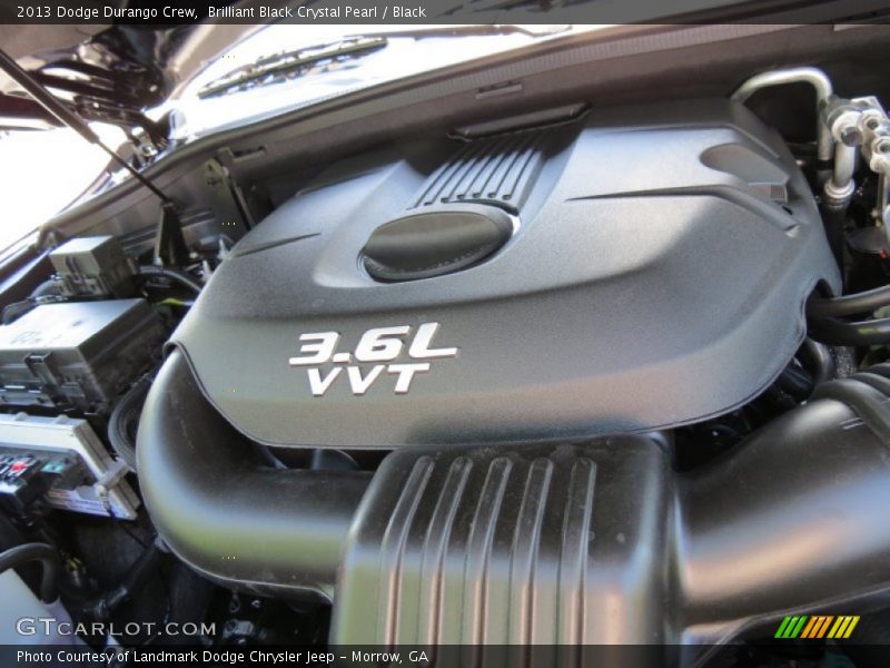 Brilliant Black Crystal Pearl / Black 2013 Dodge Durango Crew