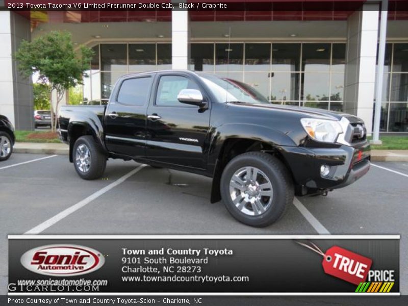 Black / Graphite 2013 Toyota Tacoma V6 Limited Prerunner Double Cab