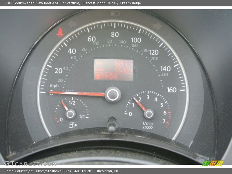 Harvest Moon Beige / Cream Beige 2008 Volkswagen New Beetle SE Convertible