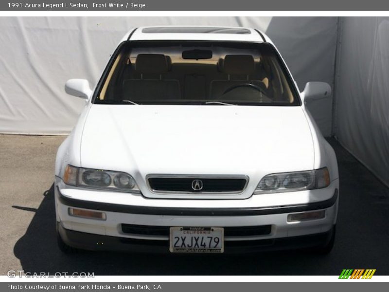 Frost White / Beige 1991 Acura Legend L Sedan