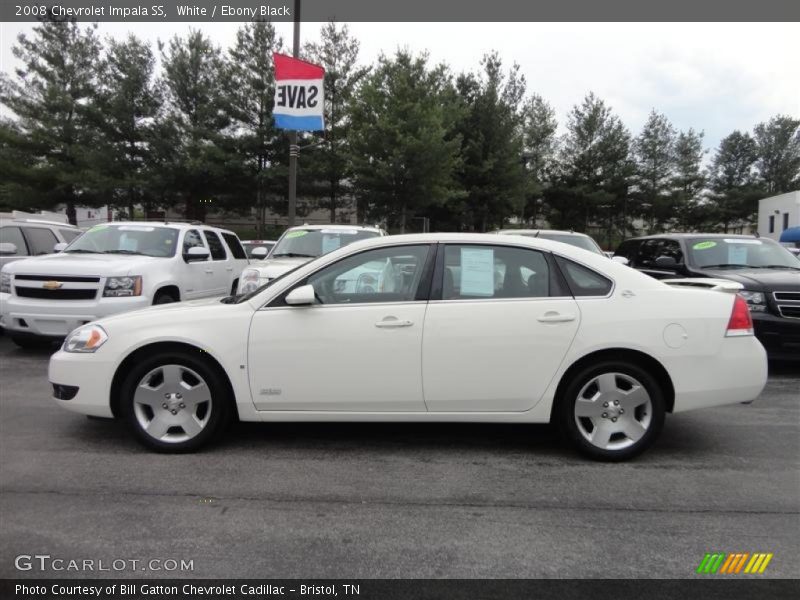 White / Ebony Black 2008 Chevrolet Impala SS
