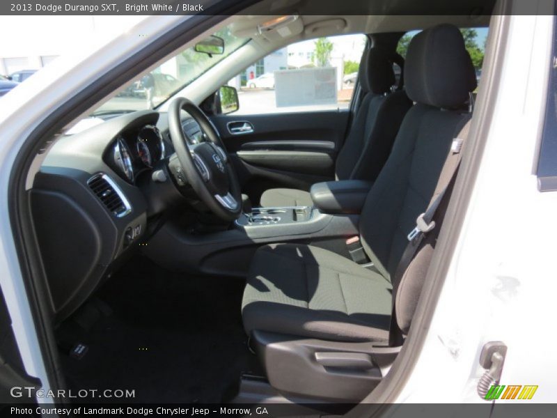 Bright White / Black 2013 Dodge Durango SXT