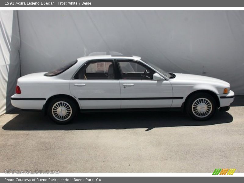 Frost White / Beige 1991 Acura Legend L Sedan