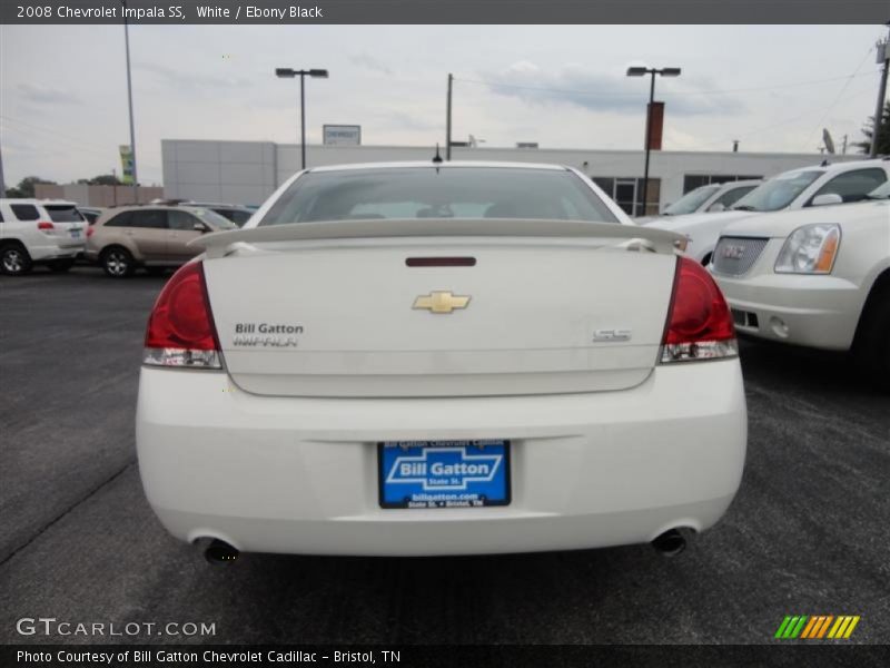 White / Ebony Black 2008 Chevrolet Impala SS