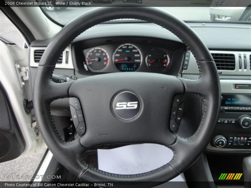 White / Ebony Black 2008 Chevrolet Impala SS