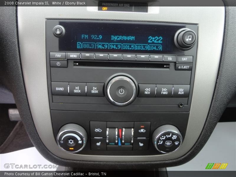 White / Ebony Black 2008 Chevrolet Impala SS