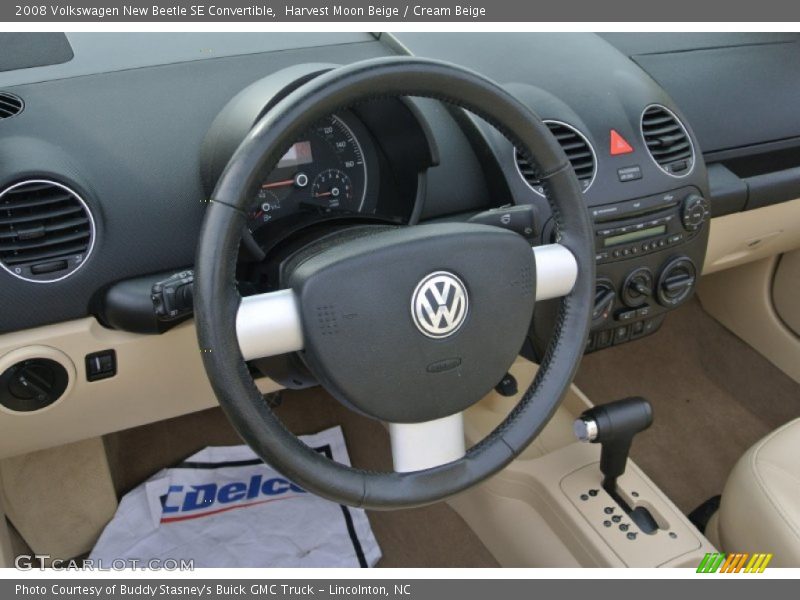 Harvest Moon Beige / Cream Beige 2008 Volkswagen New Beetle SE Convertible