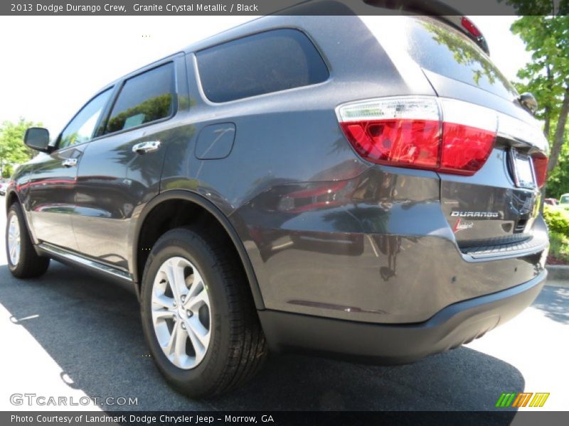 Granite Crystal Metallic / Black 2013 Dodge Durango Crew