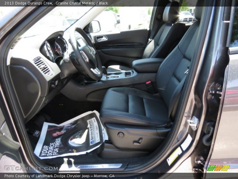 Granite Crystal Metallic / Black 2013 Dodge Durango Crew