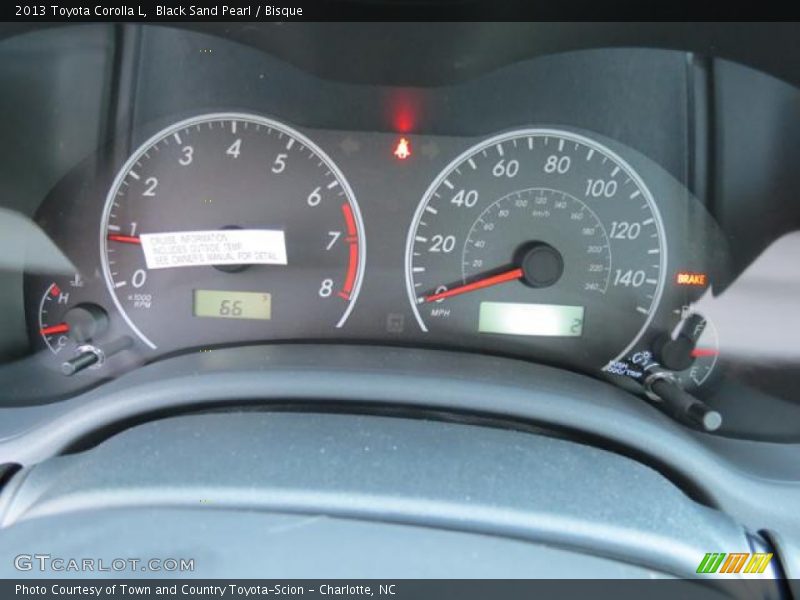 Black Sand Pearl / Bisque 2013 Toyota Corolla L